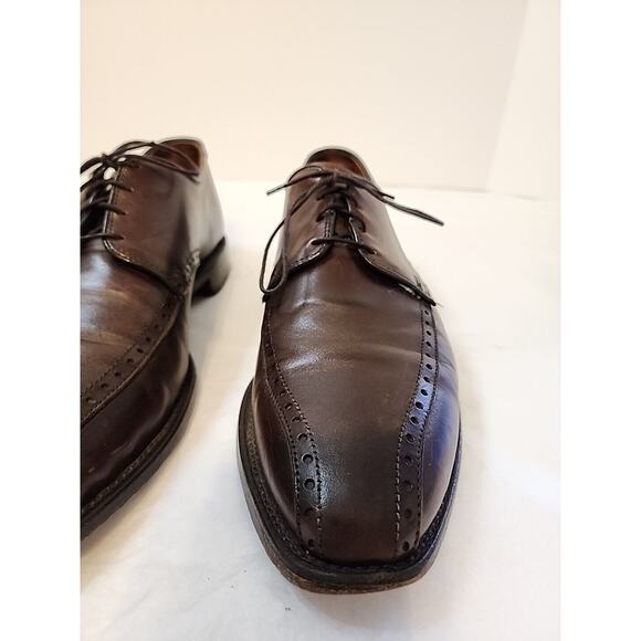 Allen Edmonds mens 10 D Wendell Oxford Dress Shoes Brown Leather Lace Up main image 16